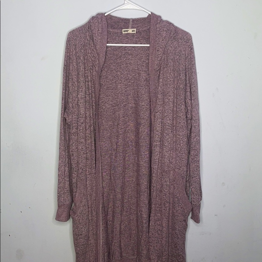 Rose colored cardigan